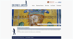 Desktop Screenshot of homoartis.es
